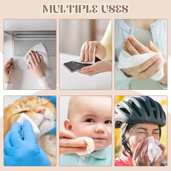 50/100/200 compressed towel cotton mini hand wet wipes sheet towels, suitable for travel, home, beauty, camping, outdoor sports