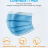 Mouth Masks 3-layer Anti-Dust Disposable Mascarillas  Non Woven Meltblown Cloth Masks Elastic Ear Loop Face Mask