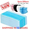 Mouth Masks 3-layer Anti-Dust Disposable Mascarillas  Non Woven Meltblown Cloth Masks Elastic Ear Loop Face Mask