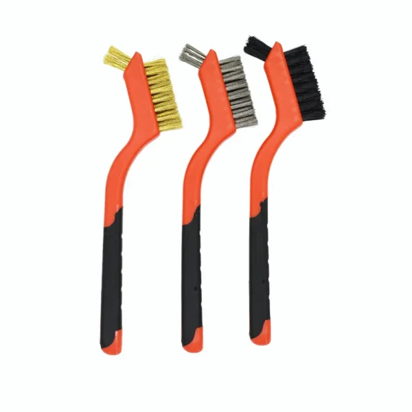 7 Inches Stainless Steel  Brush Brass Cleaning Brush Polishing Rust Remover Metal Wire Burring Cleaning Tool Family 3-piece set