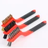 7 Inches Stainless Steel  Brush Brass Cleaning Brush Polishing Rust Remover Metal Wire Burring Cleaning Tool Family 3-piece set