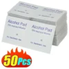 10/100Pcs Disposable Alcohol Cotton Pads Disinfectant Wipe Alcohol Tablets Home Outdoor Cleaning Care Tools 75% Alcohol Wet Wipe