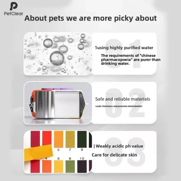 PETCLEAR 200Pcs Pet Eyes Wipes for Dogs And Cats Tear Stain Remover Cleaning Wet Wipes for Pets Eye Cleaning