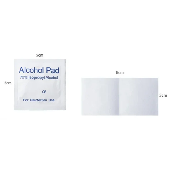 10/100Pcs Disposable Alcohol Cotton Pads Disinfectant Wipe Alcohol Tablets Home Outdoor Cleaning Care Tools 75% Alcohol Wet Wipe