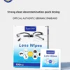 100pcs Eyeglasses Polishing Cleaner  Lens Wipes Microfiber Glasses Cleaning Cloth  Disposable Wet Tissue Wipes German Standards