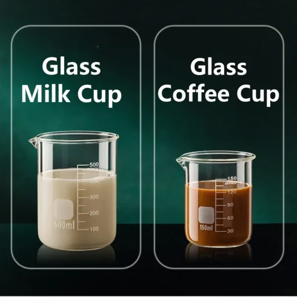 Glass Measuring Cup High Borosilicate Clear Scale Cup Heat-resisting Laboratory Beaker Kitchen Baking 50/100/150/250/500/1000ml
