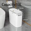 Narrow Shape Press Ring Trash Can with Lid for Bathroom Gap, Highlighting the Features of Garbage Classification
