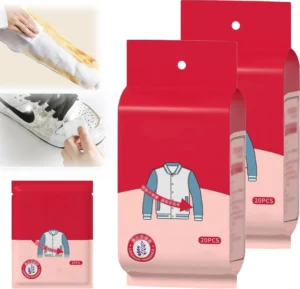 20pcs Clothing Stain Removal Wet Wipes Multi Functional Non Washing And Stain Removing Wet Wipes For Down Cotton Leather Jacket