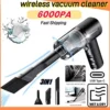 Wireless Car Vacuum Cleaner 9000Pa USB Charging 1200mAh Wet Dry Portable Handheld For Home Office Cleaning 2026 Portable Clean