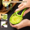 3 In 1 Multi-Function Avocado Peeler Pulp Separator Plastic Orange Kiwi Fruit Peeler Knife Cutter Household Kitchen Accessories