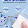 100pcs Eyeglasses Polishing Cleaner  Lens Wipes Microfiber Glasses Cleaning Cloth  Disposable Wet Tissue Wipes German Standards