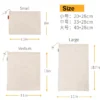 Linen Bread Bag Reusable Bags For Bread Drawstring Bags Homemade Artisan Bread Storage Bag Baguette Bag Food Storage Containers