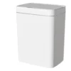 White Touchless 15L Smart Sensor Trash Can – Electronic Bathroom Garbage Bin with Automatic Bagging, Smart Home Compatible