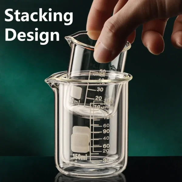 Glass Measuring Cup High Borosilicate Clear Scale Cup Heat-resisting Laboratory Beaker Kitchen Baking 50/100/150/250/500/1000ml