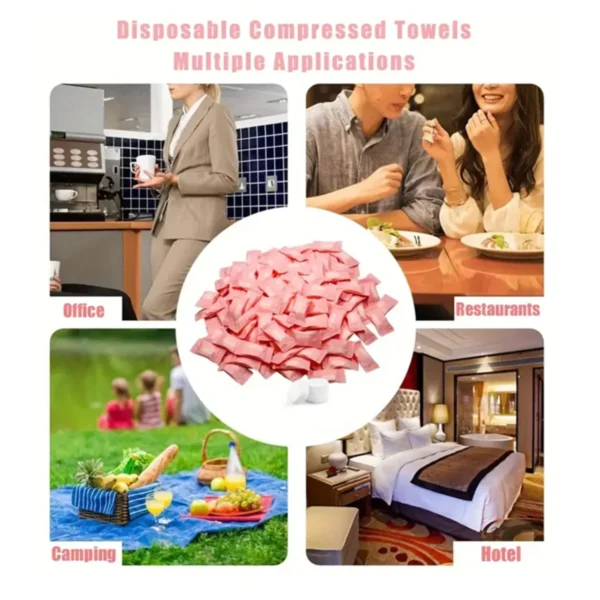 10/20/50pcs Disposable Compressed Towels, Travel Home Beauty And Cleaning Products Disposable Face Towels Expandable Wet Wipes