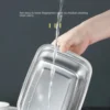 Stainless Steel Camping Lunch Box Sealed Leak-proof Bento Box Microwave Suitable Large Capacity Refrigerator Freezer Storage Box
