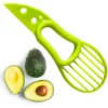 3 In 1 Multi-Function Avocado Peeler Pulp Separator Plastic Orange Kiwi Fruit Peeler Knife Cutter Household Kitchen Accessories