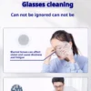 100pcs Eyeglasses Polishing Cleaner  Lens Wipes Microfiber Glasses Cleaning Cloth  Disposable Wet Tissue Wipes German Standards