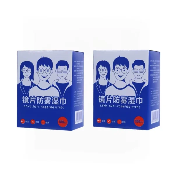100pcs Eyeglasses Polishing Cleaner  Lens Wipes Microfiber Glasses Cleaning Cloth  Disposable Wet Tissue Wipes German Standards