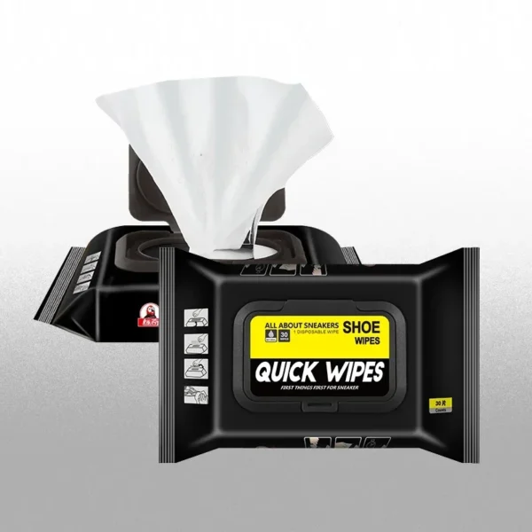 12/30/80pcs Disposable Shoe Wipes Portable Shoe Cleaners Travel Sneaker Wet Wipes Quick Cleaning White Shoes Artifact Polishing