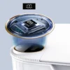 20L Smart Sensor Trash Can With Display Type-C Recharging Automatic Wastebin For Bathroom Kitchen Toilet Wastebasket Smart home