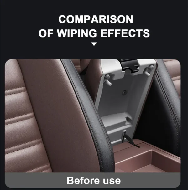 SEAMETAL 80pcs/bag Car Interior Cleaning Wipes Multi-function Car Dashboard Seat Leather Nursing Brightening Wipes Car Wash Care