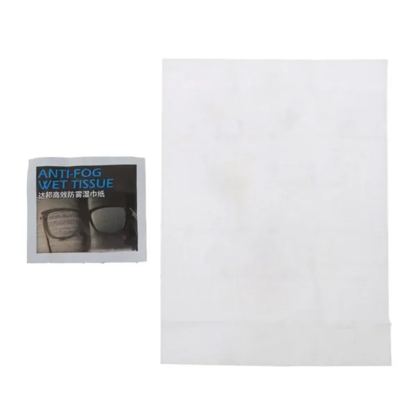 50Pcs/Box Anti-Fog Wipes for Glasses Pre-moistened Antifog Lens Wipe Individually Wrapped Disposable Defogger Eyeglass Wipes