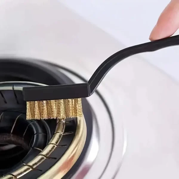 7 Inches Stainless Steel  Brush Brass Cleaning Brush Polishing Rust Remover Metal Wire Burring Cleaning Tool Family 3-piece set