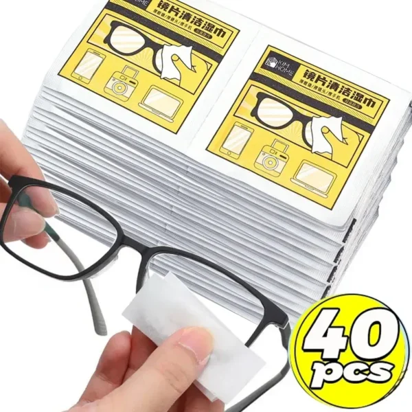 10/500pcs Anti Fog Cleaning Wet Wipes Disposable Glasses Phone Lens Screen Wipes Non Scratch Optical Cloth Individually Wrapped