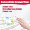 20/40/100/200pcs Clothing Wipes Jacket Shirt Blouse Color Protection Stain Removal Wet Wipes Multifunction Clothes Cleaner