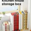 Multi Functional Instant Noodle Storage Box Kitchen Organizer for Ramen Cups Perfect for Pantry Organization Food Storage