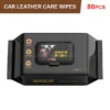 SEAMETAL 80pcs/bag Car Interior Cleaning Wipes Multi-function Car Dashboard Seat Leather Nursing Brightening Wipes Car Wash Care