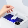 20L Smart Sensor Trash Can With Display Type-C Recharging Automatic Wastebin For Bathroom Kitchen Toilet Wastebasket Smart home