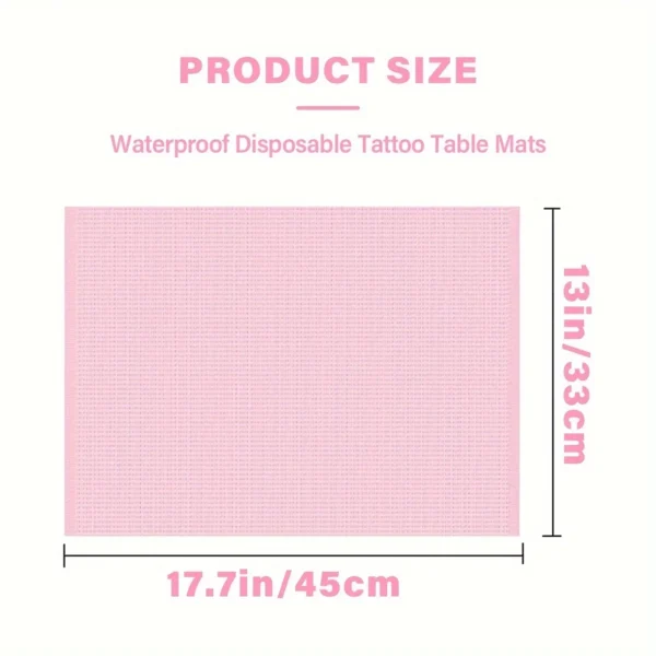 JC TATTOO 125Pcs Dental Bibs Disposable Tattoo Cleaning Wipes 13"x17" 3 Ply Waterproof Sheet for Nail Tech Dental Clinic Tattoo