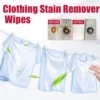 20/40/100/200pcs Clothing Wipes Jacket Shirt Blouse Color Protection Stain Removal Wet Wipes Multifunction Clothes Cleaner