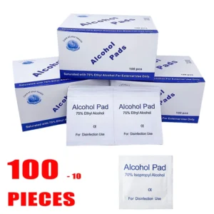 10/100Pcs Disposable Alcohol Cotton Pads Disinfectant Wipe Alcohol Tablets Home Outdoor Cleaning Care Tools 75% Alcohol Wet Wipe
