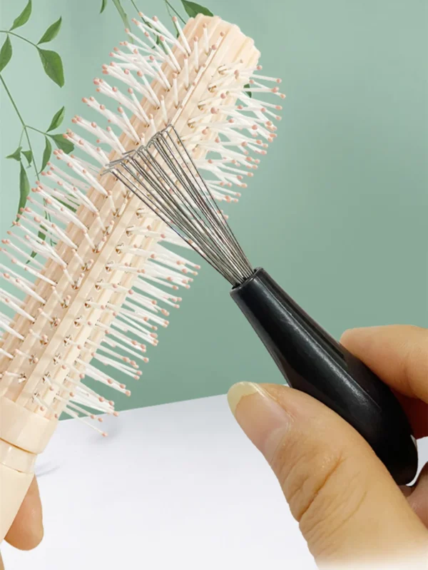 Comb Hair Brush Cleaner Plastic Handle Cleaning Brush Remover Embedded Beauty Tools Cleaning Products Cleaning Supplies