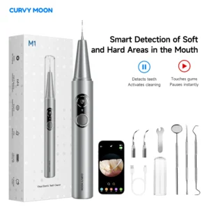 Visible Ultrasonic Dental Scaler Tartar Remover 5 modes with LED Light Household Teeth Cleaning Tools Dental Cleaner Oral Care