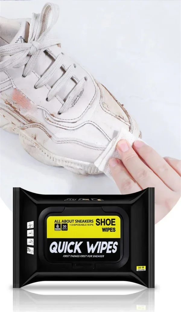 12-60Pcs Disposable Shoes Clean Wipes Portable White Shoes Cleaning Care Wipes Sneakers Cleaning Quick Wet Wipe VIE LENTE