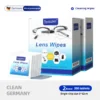 100pcs Eyeglasses Polishing Cleaner  Lens Wipes Microfiber Glasses Cleaning Cloth  Disposable Wet Tissue Wipes German Standards