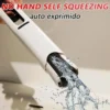Mini squeezable mop with powerful folding design. Household cleaning tool. No hand washing required. Strong water absorption.