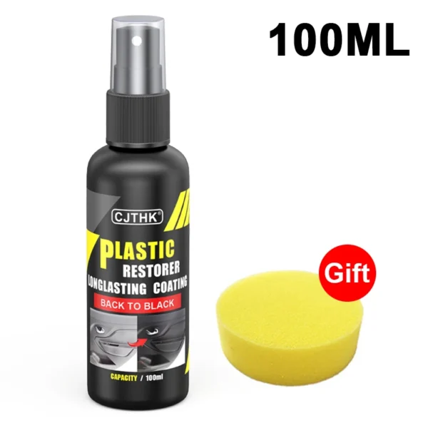 Car Plastic Restorer Coating Agent Auto Plastic Rubber Exterior Repair Clean Refresh Restoration Agent Black Shine Seal Brighten