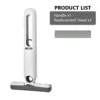 Mini squeezable mop with powerful folding design. Household cleaning tool. No hand washing required. Strong water absorption.