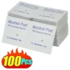 10/100Pcs Disposable Alcohol Cotton Pads Disinfectant Wipe Alcohol Tablets Home Outdoor Cleaning Care Tools 75% Alcohol Wet Wipe