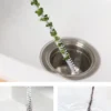 1Pcs Pipe Dredging Brush Flexible Bathroom Hair Sewer Sink Cleaning Brush Bendable for Home Kitchen Sink Bathroom Hair Sewer