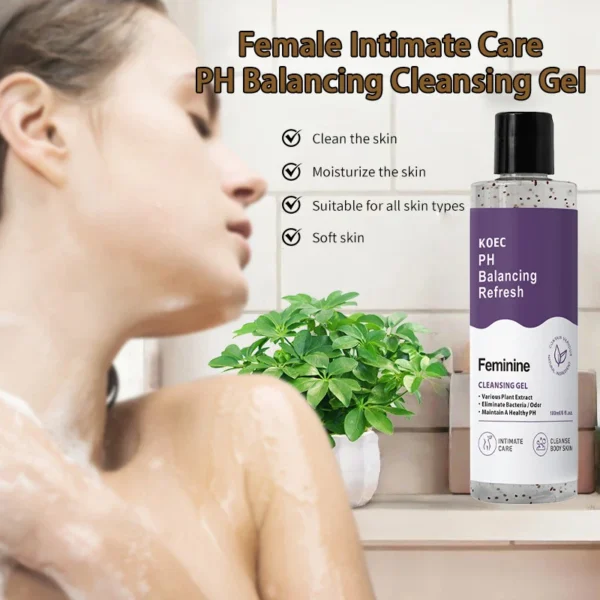 Body Wash,Intimate Hygiene Women Refresh PH Balancing Shower Gel,Feminine Care Gentle Cleansing,Odor Control,Skin Nourishment