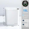 20L Smart Sensor Trash Can With Display Type-C Recharging Automatic Wastebin For Bathroom Kitchen Toilet Wastebasket Smart home