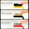 7 Inches Stainless Steel  Brush Brass Cleaning Brush Polishing Rust Remover Metal Wire Burring Cleaning Tool Family 3-piece set