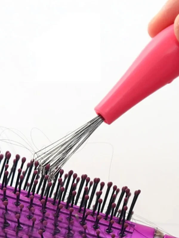 Comb Hair Brush Cleaner Plastic Handle Cleaning Brush Remover Embedded Beauty Tools Cleaning Products Cleaning Supplies