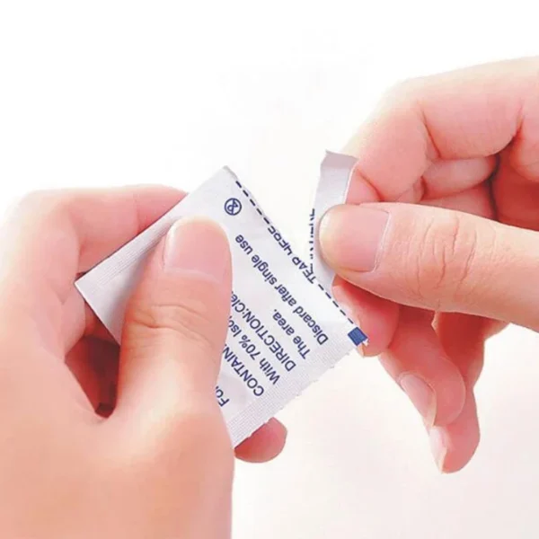 10/100Pcs Disposable Alcohol Cotton Pads Disinfectant Wipe Alcohol Tablets Home Outdoor Cleaning Care Tools 75% Alcohol Wet Wipe